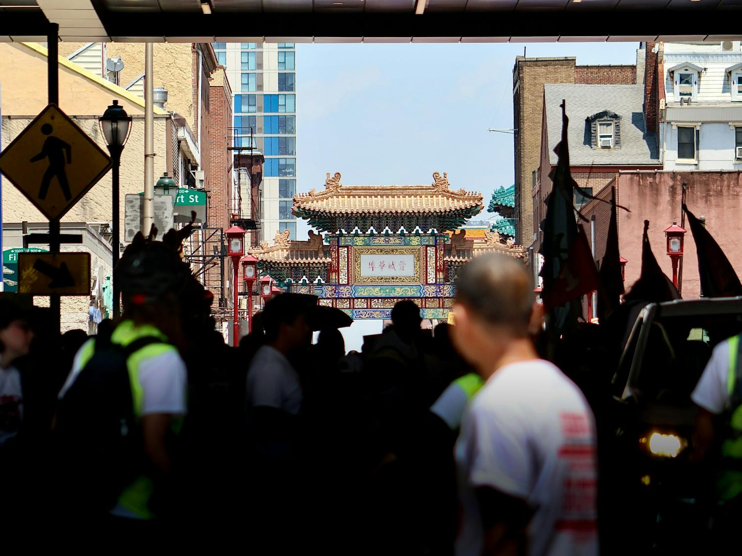 Thousands gathered in the heart of Chinatown protesting the proposed 76ers arena |(Kasey Shamis/Bullhorn Photographer)