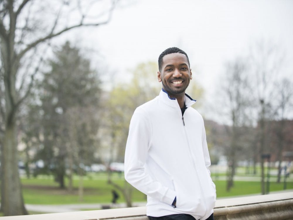 The future Student Government Association President James Wells created his own major, urban statesmanship,&nbsp;after growing up in Gary, Ind., where he realized he wanted to better the city. It took him a year to do finish the major and get started in classes. DN PHOTO BREANNA DAUGHERTY