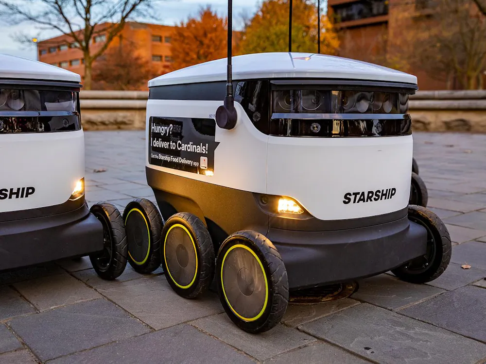 Starship Robot. Photo provided by Ball State University.