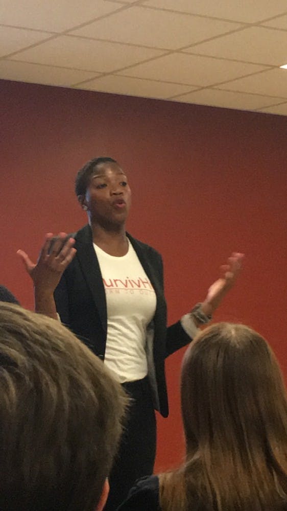 On Nov. 14, Active Minds, Peer Health Educators, Alive and Peer Victim Advocates co-sponsored an event that discussed mental health. The event aimed to help erase the stigma that surrounds mental health. Samantha Brammer // DN File