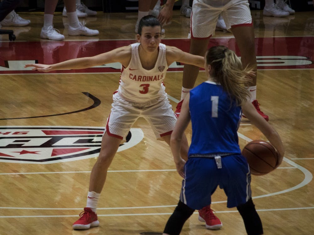 Ball State's women's basketball played Buffalo on Jan. 13 in John E. Worthen Arena. The Cardinals lost 80-84
