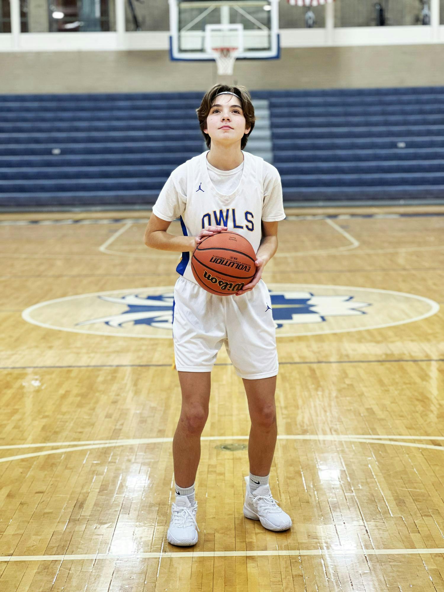 Burris sophomore Sydney Jackson prepares to shoot a free throw Nov. 29 at Ball Gym. Photo provided by Robert William. 