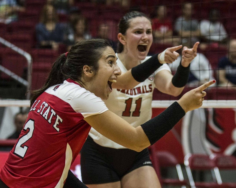 <p>Kate Avila is leading the Ball State women's volleyball team in multiple categories. She currently leads the team with 401 digs, is third on the team with 80 assists and is the only player to have appeared in all 97 sets this season. <em>Samantha Brammer // DN File&nbsp;</em><em>&nbsp;</em></p>