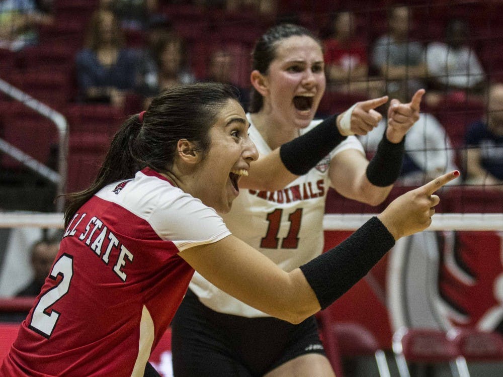 Kate Avila is leading the Ball State women's volleyball team in multiple categories. She currently leads the team with 401 digs, is third on the team with 80 assists and is the only player to have appeared in all 97 sets this season. Samantha Brammer // DN File&nbsp;&nbsp;
