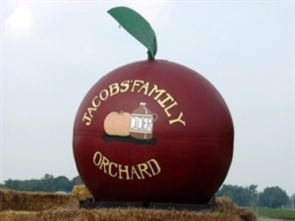 <p>&nbsp;</p>
<p>Jacobs Family Orchard is a place to go and celebrate fall. They have fresh made donuts, hay rides and apple picking. <strong>Jacobs Family Orchard, </strong><strong>Photo Provided.</strong></p>