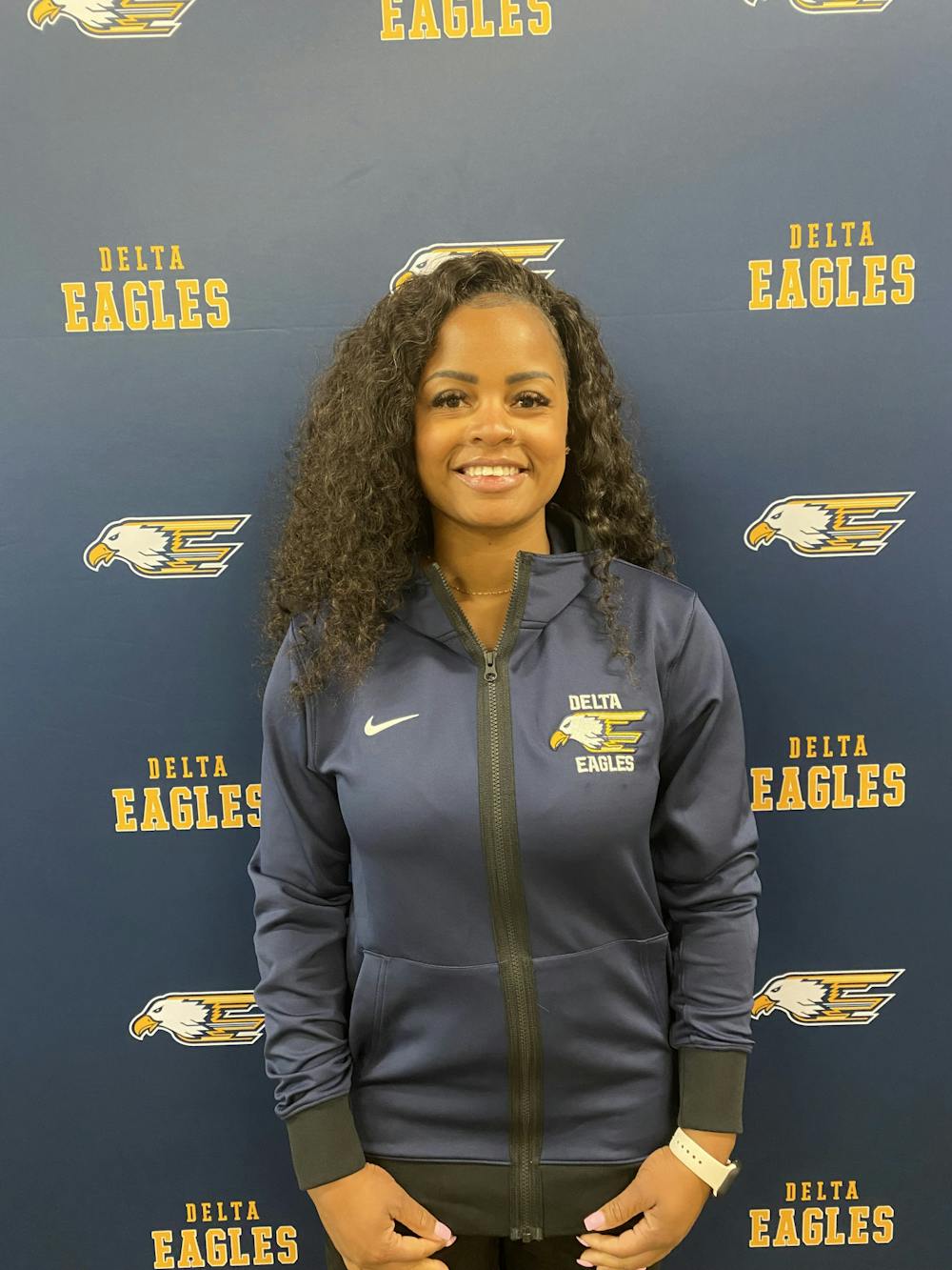 Former Ball State Women's Basketball player Ty’Ronda Benning poses for a picture as the new Girls' Basketball head coach at Delta High School. Delta Athletics, phot provided