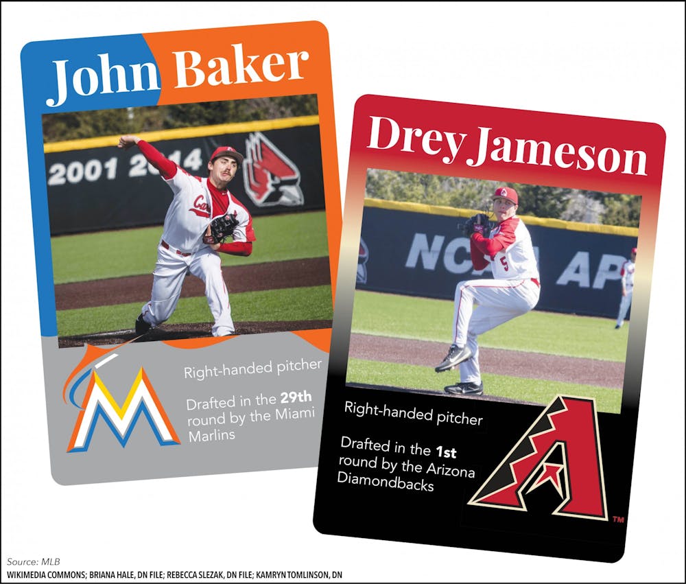 John Baker Drey Jameson Baseball Cards