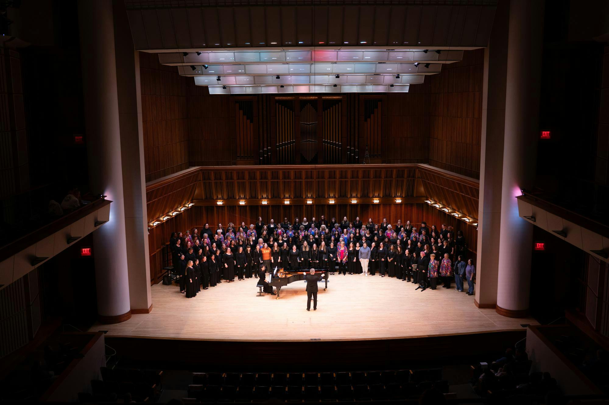 Ball State College of Fine Arts hosts the Women of Song Concert on March 24 from 7:30 p.m. to 9:00 p.m. in celebration of Ball State Women's Week. The concert had three choirs perform: White River Sound, Anderson University Vola Voce, and Ball State University Vox Anima. Attendees were able to buy tickets online or at the College of Fine Arts Box Office in Sursa Hall, and attendance was free to all students.