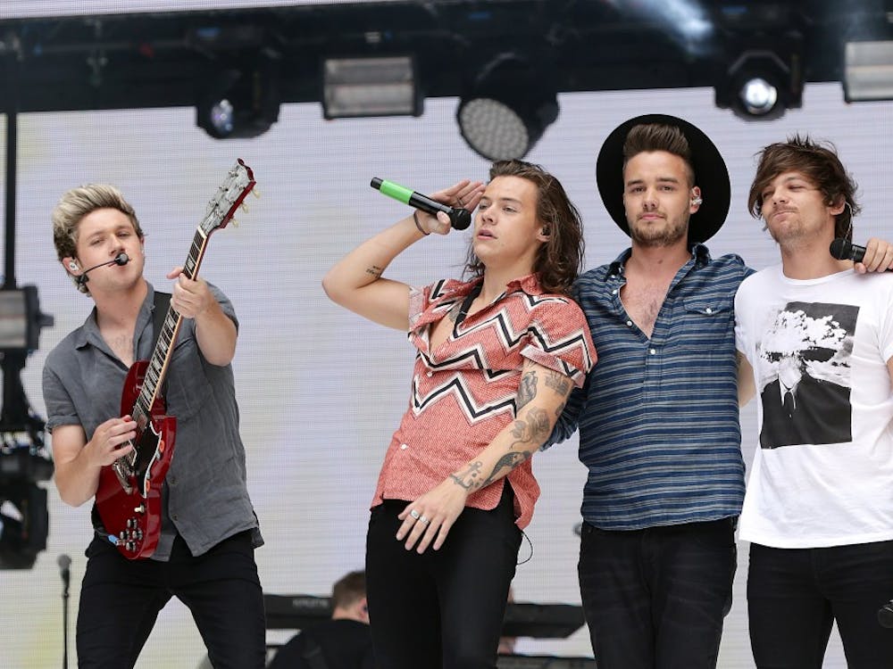 Niall Horan, Harry Styles, Liam Payne and Louis Tomlinson of One Direction perform on stage during Capital FM's Summertime Ball at Wembley Stadium in London on June 6, 2015. (Yui Mok/PA Photos/Abaca Press/TNS)