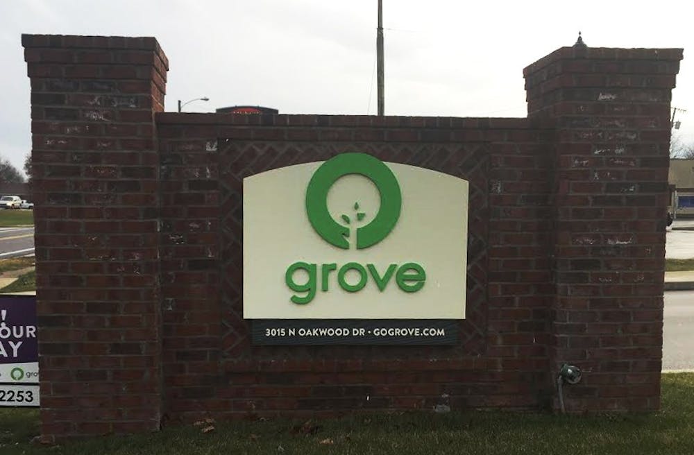 <p>Two Muncie residents were charged yesterday after police said they&nbsp;staged an armed invasion of an apartment at The Grove complex just north of Ball State's campus.&nbsp;<em>DN PHOTO KAYLN STENSRUD</em></p>