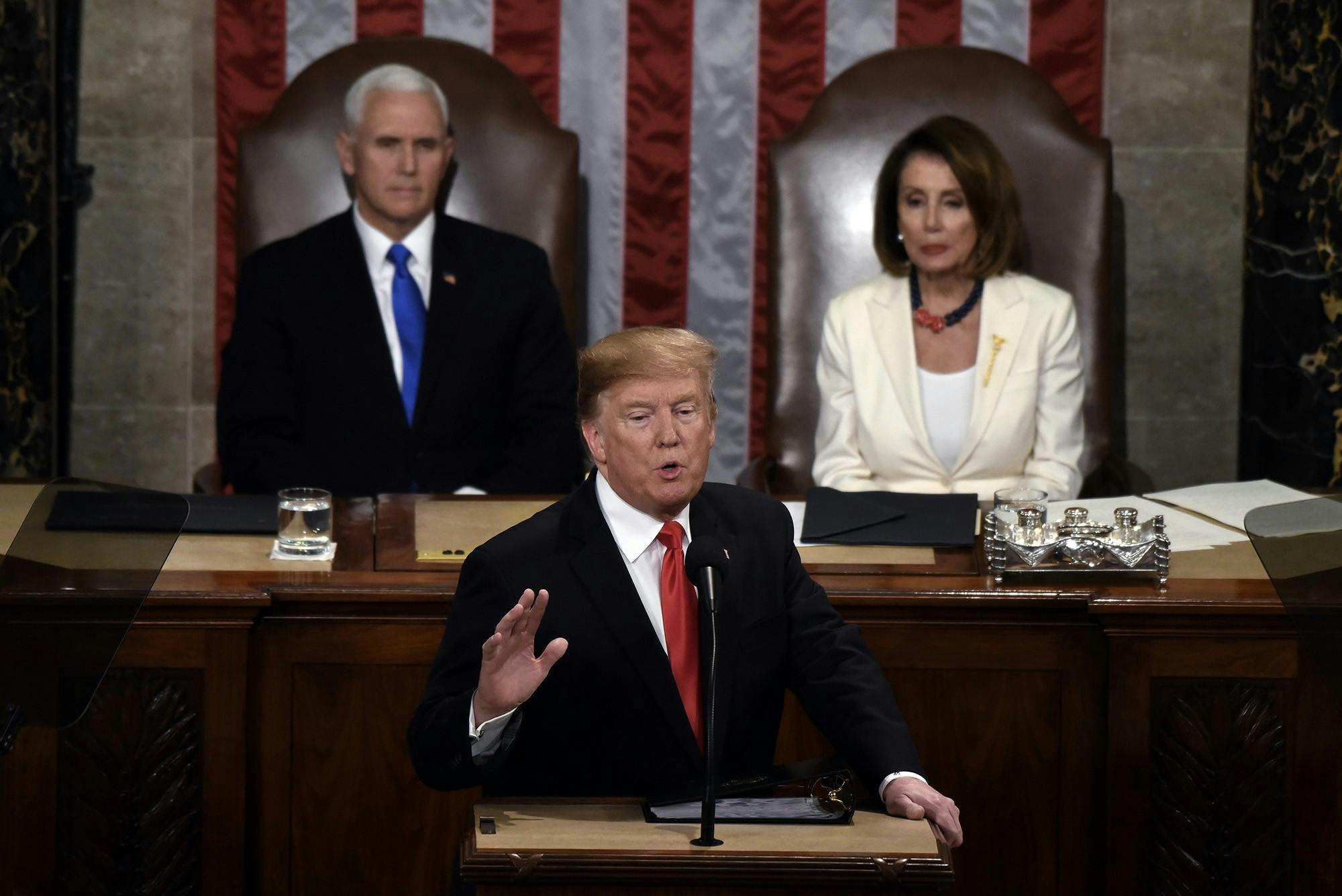 President Donald Trump delivers his State of the Union address Feb. 5, 2019, to a joint session of the Congress on Capitol Hill in Washington, D.C. The House of Representatives is currently conducting an impeachment inquiry into Trump. TNS, Photo Courtesy
