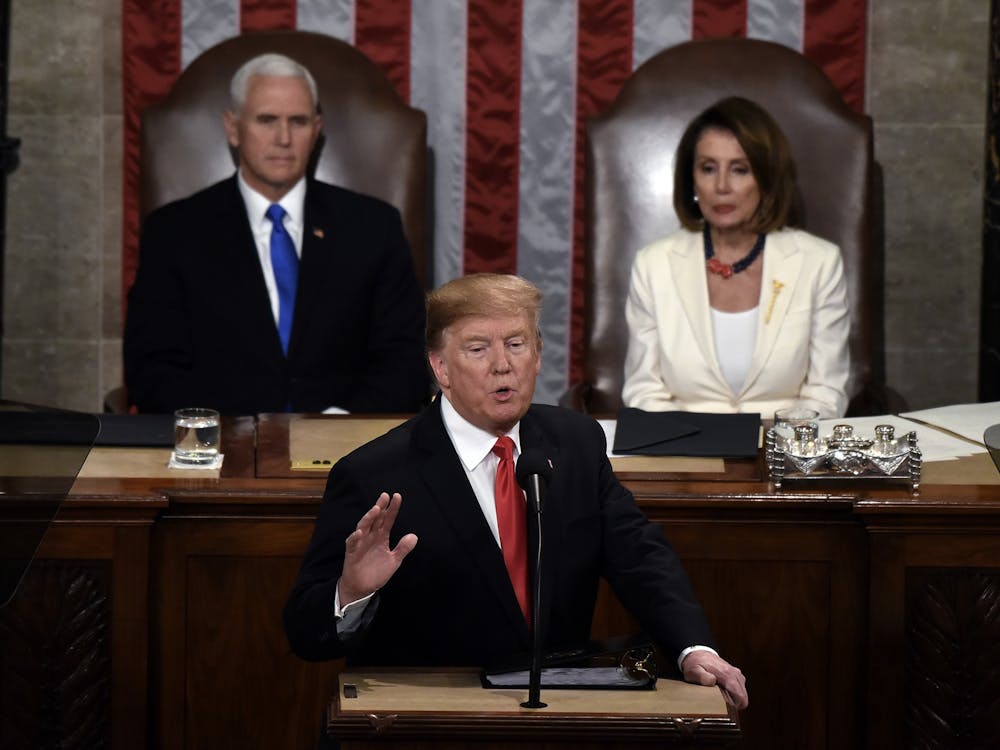 President Donald Trump delivers his State of the Union address Feb. 5, 2019, to a joint session of the Congress on Capitol Hill in Washington, D.C. The House of Representatives is currently conducting an impeachment inquiry into Trump. TNS, Photo Courtesy