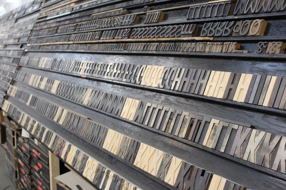 Tribune Showprint has one of the nation's largest collections of moveable type. The shop opened their doors to the public on Feb. 2. Brynn Mechem // DN