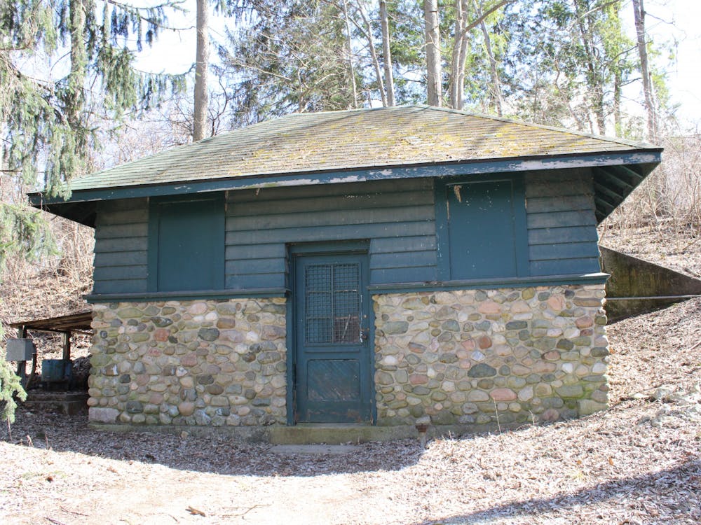 The front of the Canal Pump House sits March 12 in Indianapolis. Jonathan Spodek, professor of architecture, led a documentation of the house with master's students in fall 2021. Sarah Olsen, DN
