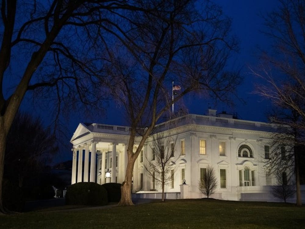 In this Feb. 5, 2020, file photo the White House is seen in Washington. The coronavirus pandemic and the nation's crashing economy are scrambling the themes both political parties thought would carry them to victory in this November's elections. (AP Photo/Manuel Balce Ceneta, File)