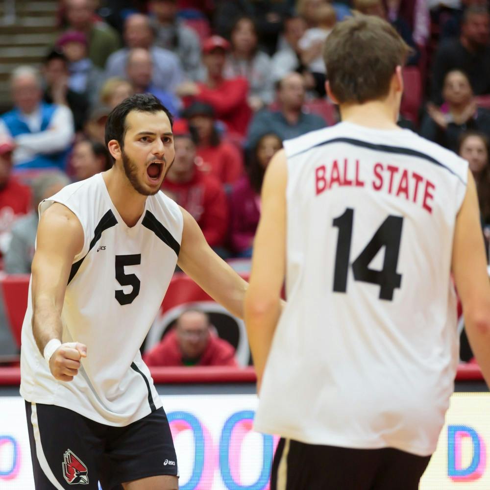 No. 12 Ball State men's volleyball splits weekend neutral court matches in Columbus 