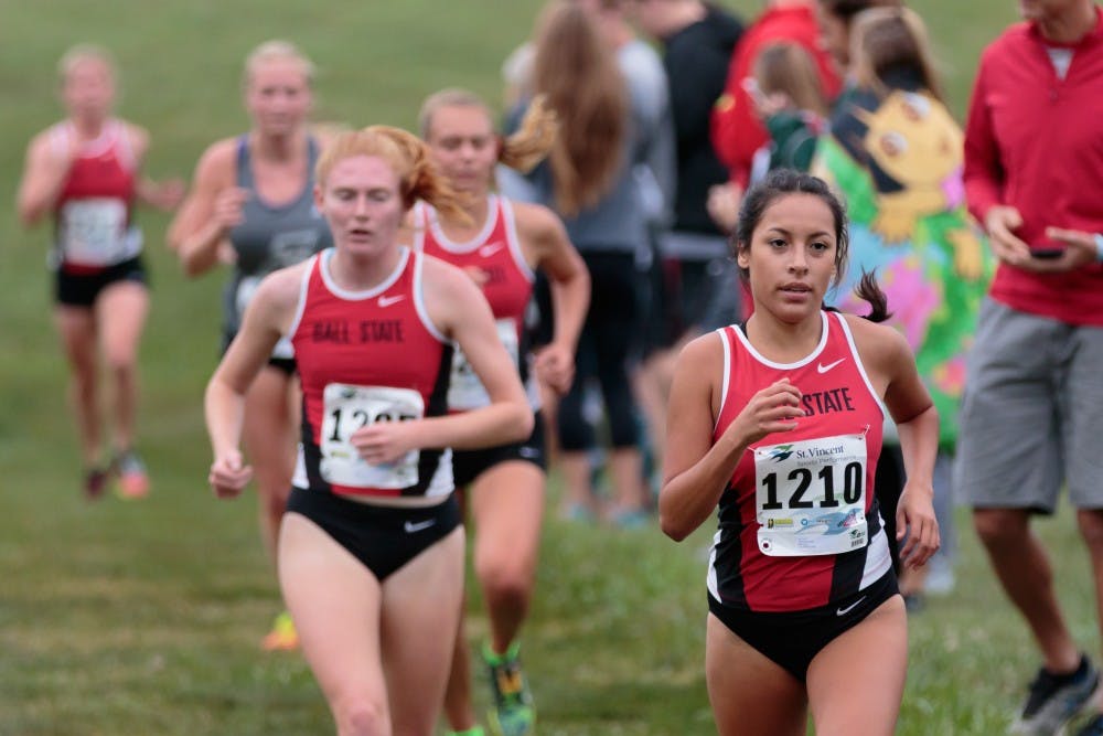 Runner Meliza Rodriguez competes in the Butler Twilight meet at Northview Church on Sept. 1, in Carmel, IN. Ball State will run in the MAC Championships on Oct. 28 in Oxford, Ohio. Kyle Crawford, DN