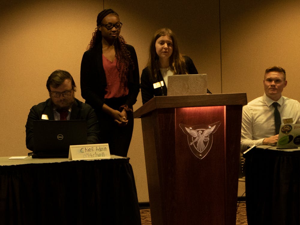 Ball State senior, Oghenetega Oweh is confirmed as a student senator at the L.A. Pittenger Student Center. Sept. 14, 2022. She's joining the off-campus caucus. Richard Kann, DN