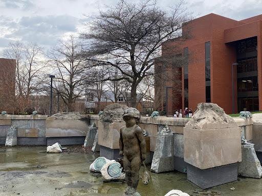 A picture of Ball State University's “frog baby.” 