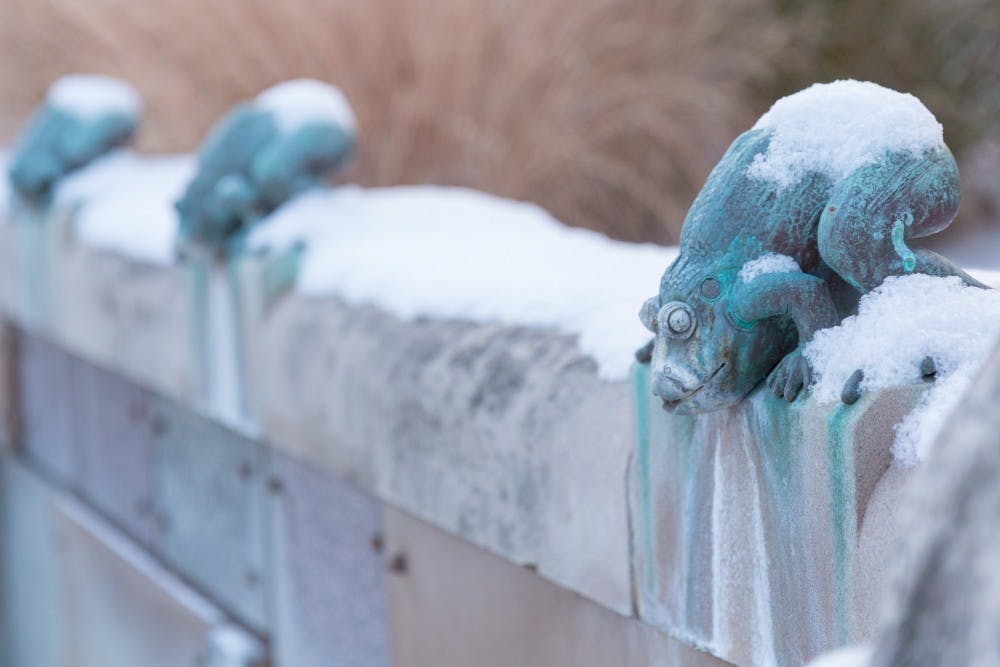 Ball State University woke up to a dusting of snow on Dec. 9. Kyle Crawford // DN
