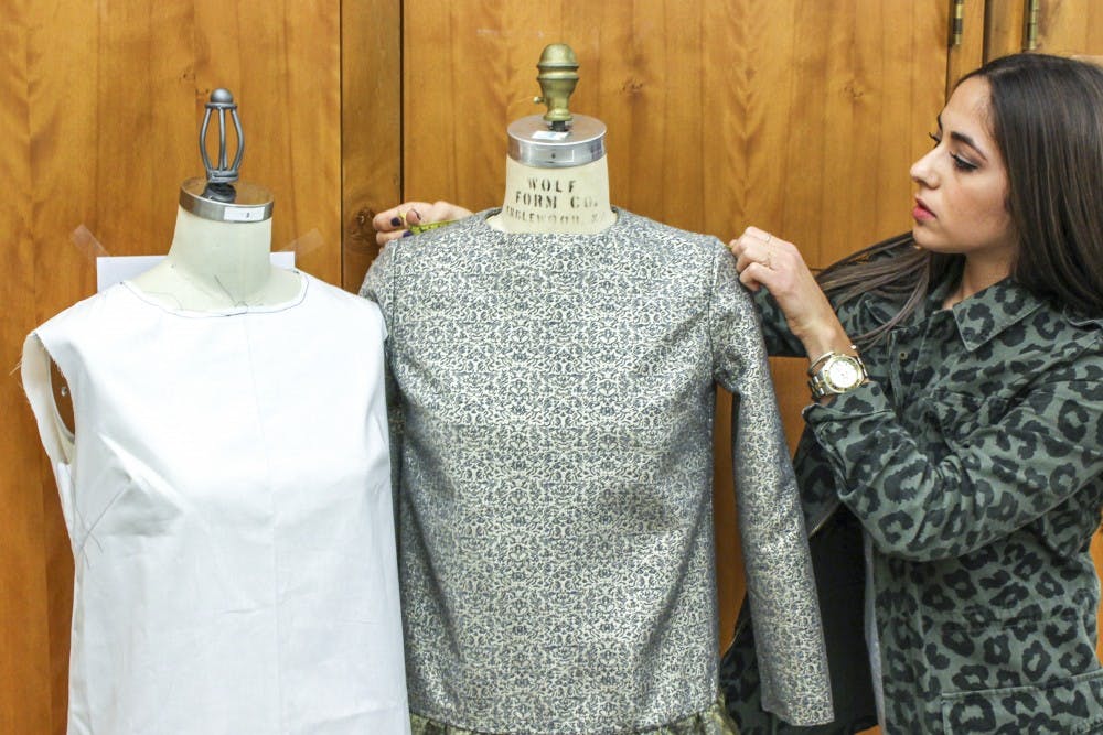 Mannequins are provided for the students in the studio. 