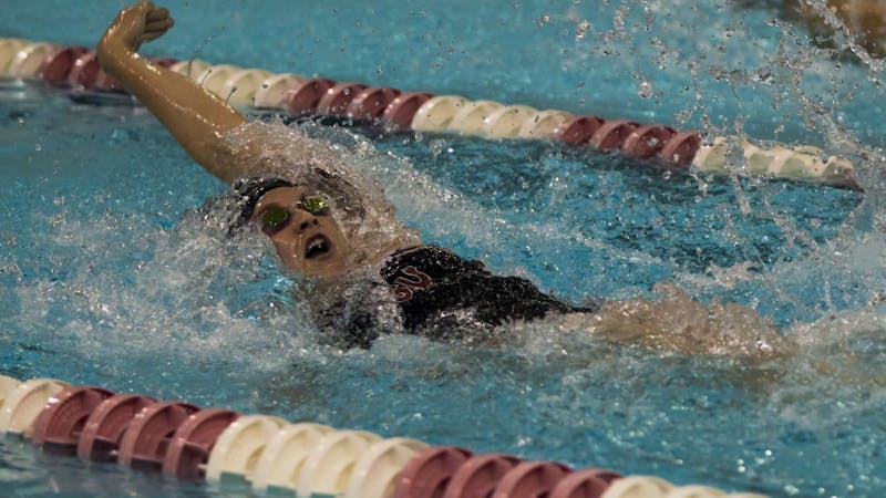 Ball State Women's Swim and Dive Team lost to Bowling Green. Teri Lightning Jr., DN