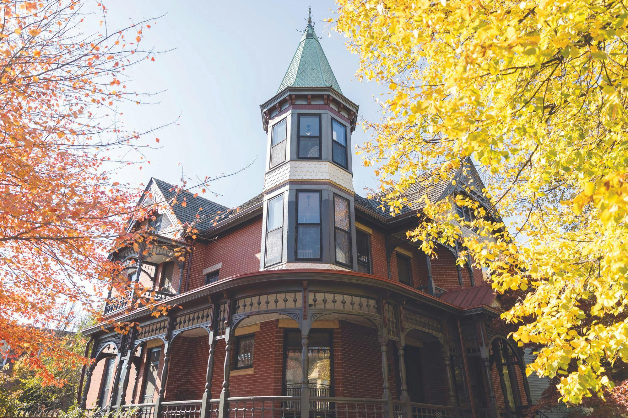 Houses along East Washington St. photographed Oct. 28 in Muncie, Ind. Andrew Berger, Ball Bearings