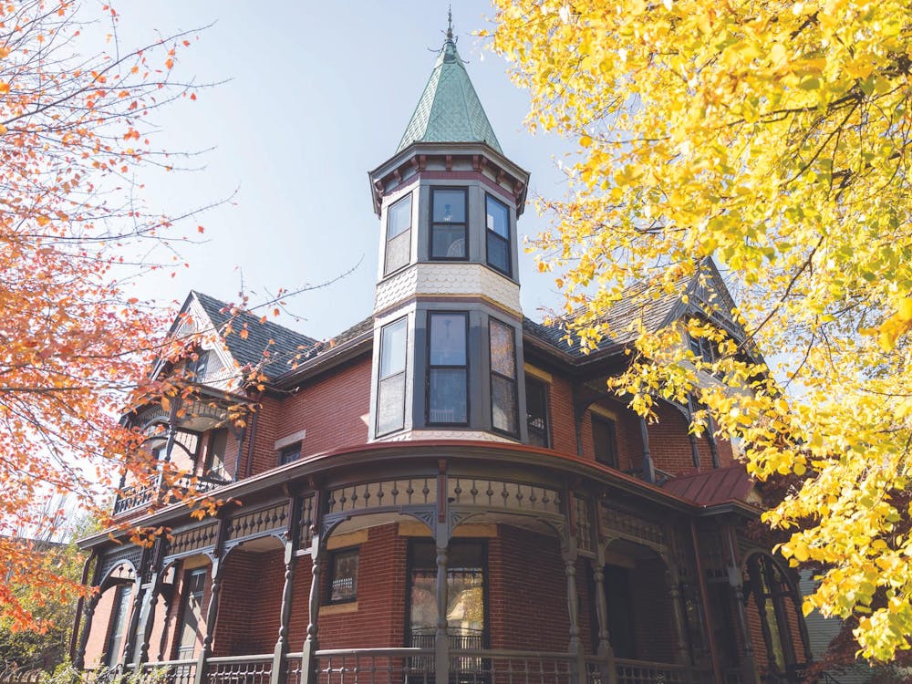 Houses along East Washington St. photographed Oct. 28 in Muncie, Ind. Andrew Berger, Ball Bearings