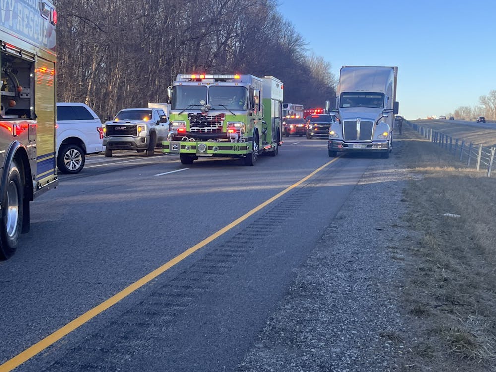 The vehicle accidents occurred at I69 SB near the 229 mile marker at 4:45 p.m. Photo provided by Todd Harmeson.