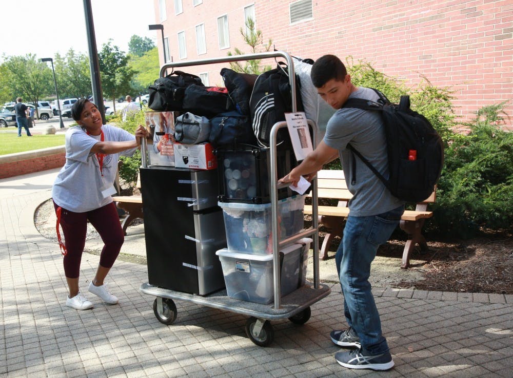 Students moving into residence halls will have the opportunity for drop-off appointments before their assigned move-in days. Rohith Rao, DN FIle
