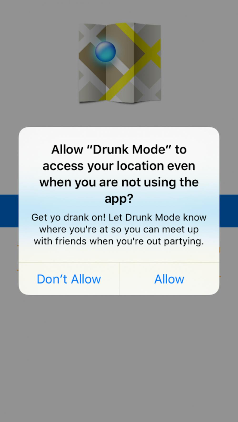 <p>Joshua Anton was inspired to create Drunk Mode after receiving a call from an inebriated girl one morning. The app helps prevent drunk-dialing and features location services to keep students safe and a panic button.<em> </em><em>PHOTO COURTESY OF DRUNK MODE</em></p>