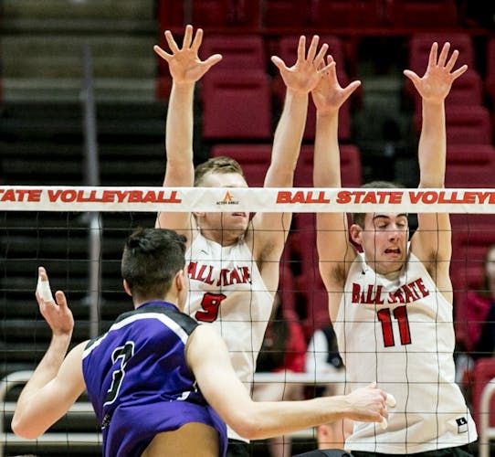 Men's volleyball wins MIVA Tournament Quarterfinals vs. McKendree 2018 Ball State Daily