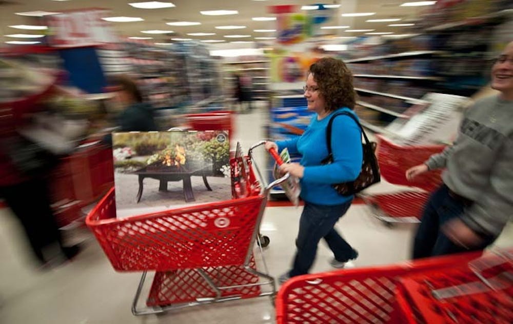 Shoppers got a jump on Black Friday sales this year as some stores, including this target in Columbia, South Carolina, opened late Thanksgiving night, Thursday, November 22, 2012. MCT PHOTO