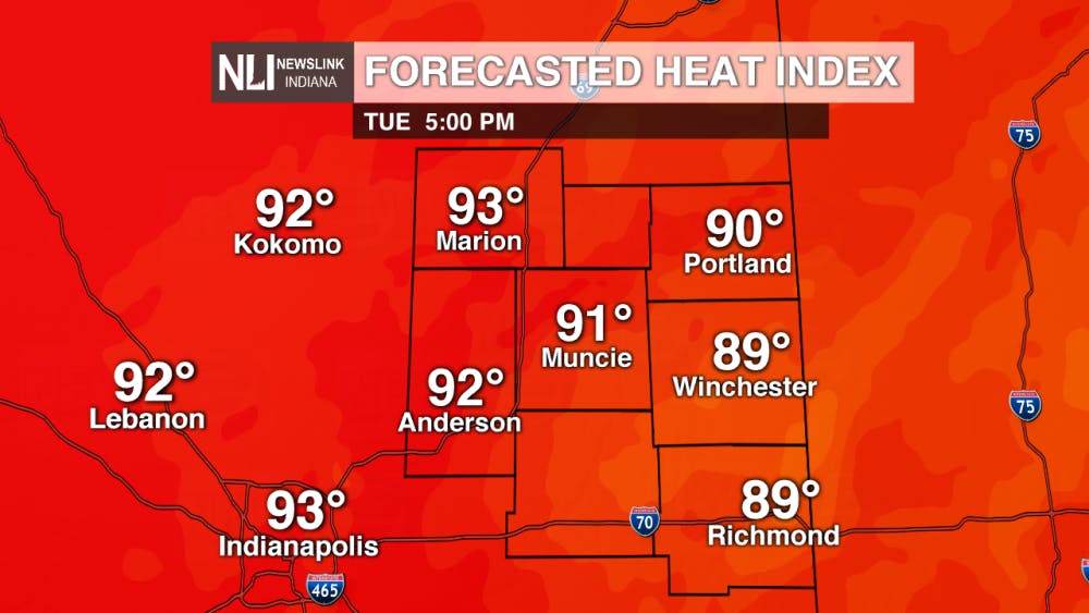 Photo courtesy of the NewsLink Indiana weather team.