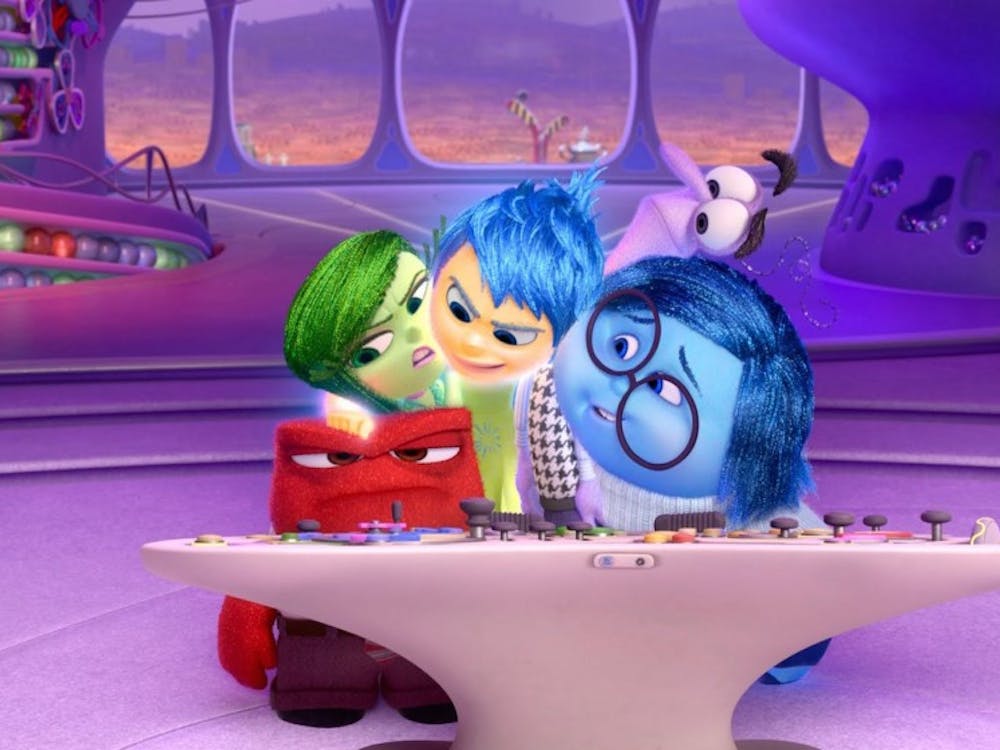Riley's feelings fight for control in a screenshot from Pixar's "Inside Out." (Pixar) 