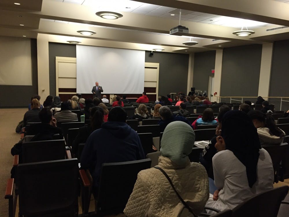 Richard McKinney, a retired Marine Sergeant and social work major at Ball State, is now the vice president of the Islamic Center of Muncie and president of the Muslim Student Association at Ball State. Before taking on these roles, he hated the Islamic religion. DN PHOTO JENNA LISTON