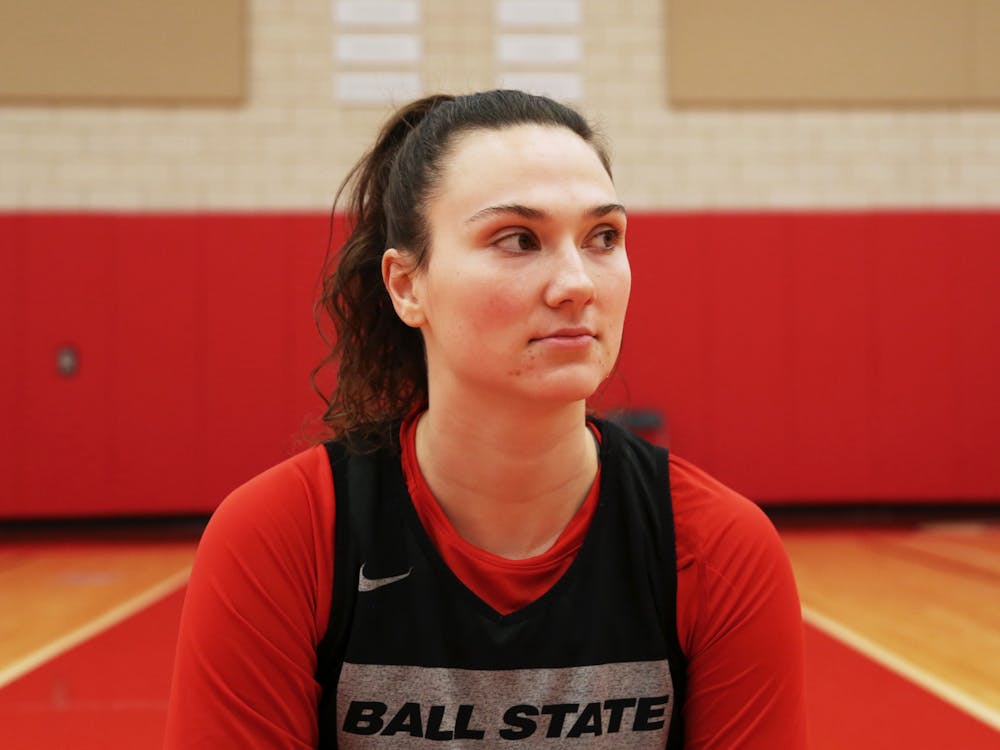 Graduate student dietetics major and Ball State women’s basketball key Annie Rauch looks away from the camera Sept. 21 at the Shondell Practice Facility. Mya Cataline, DN
