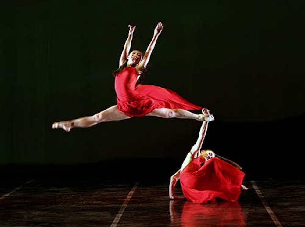 Dancers from Momix perform their show. The group will perform