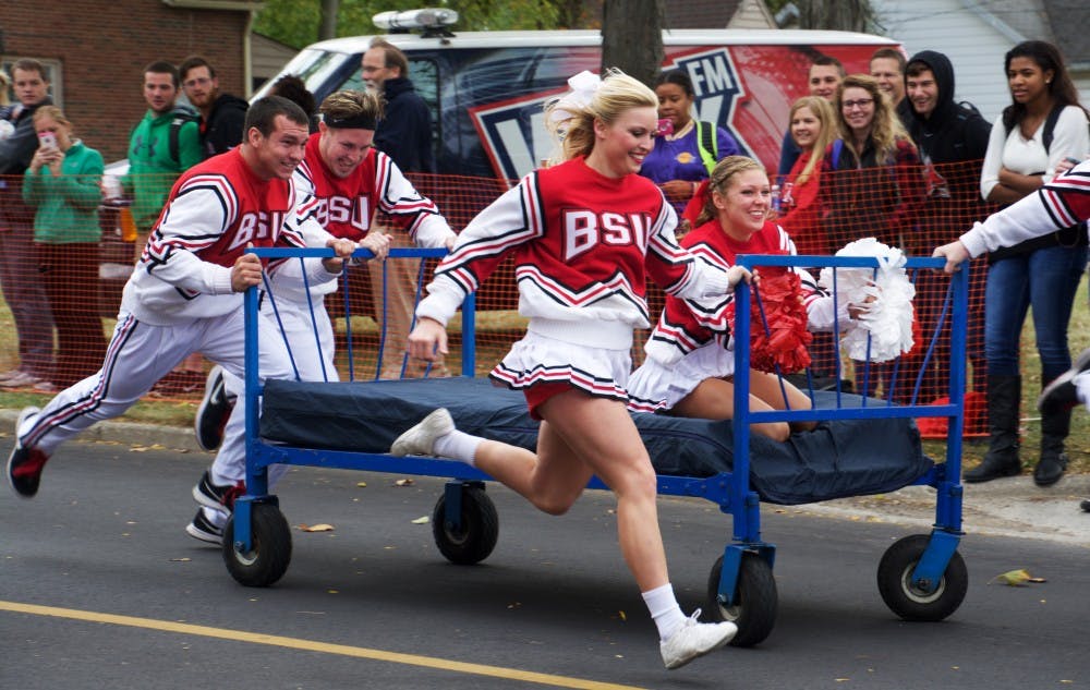One of the Homecoming activities this weekend is the annual Bed Races, which will be on Oct. 21&nbsp;at noon on Riverside Avenue. Teams of five will race 100 yards down the street on wheeled beds. Samantha Brammer // DN&nbsp;File&nbsp;