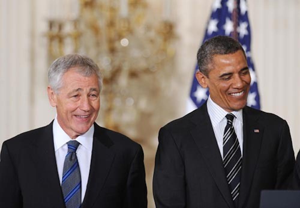 Former U.S. Senator Chuck Hagel, a Republican from Nebraska, was nominated to be secretary of defense by President Barack Obama on Monday at the White House. Some Republicans have signaled a distaste for the nomination because of Hagel’s criticism of the Iraq war, his support of talks with Iran and his criticisms of Israel. MCT PHOTO