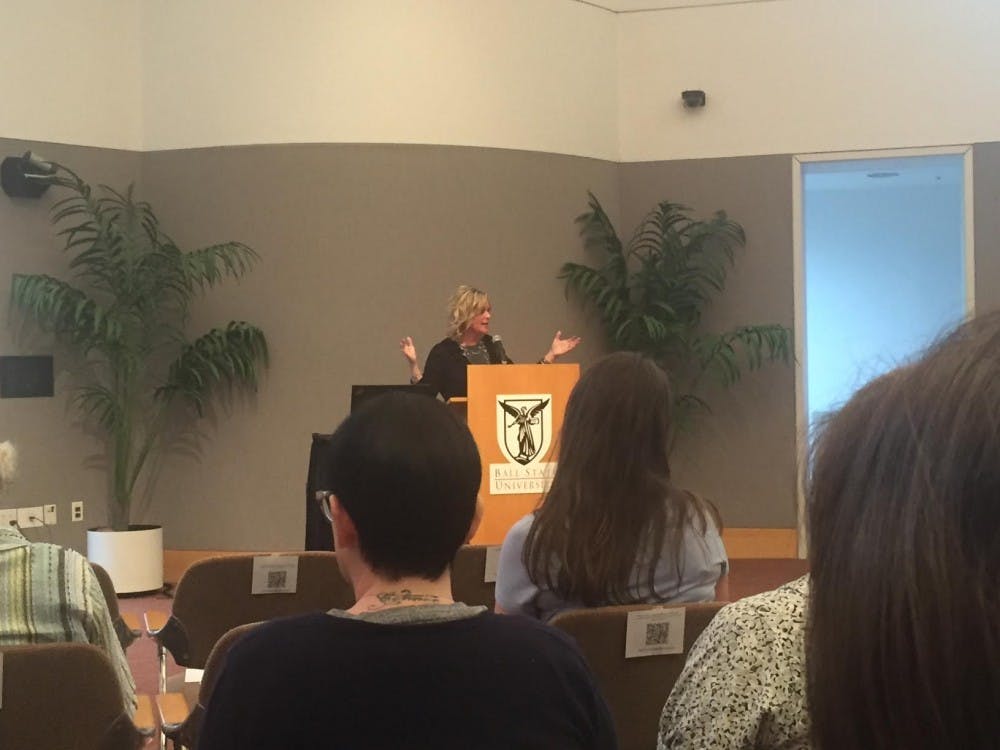 Democrat incumbent Glenda Ritz and Republican Jennifer McCormick discussed their campaigns for&nbsp;Indiana Superintendent of Public Instruction in a town hall-style event on Oct. 18 in the Ball State Alumni Center. The candidates focused on their current education issues, including school funding and standardized testing. Max Lewis // DN