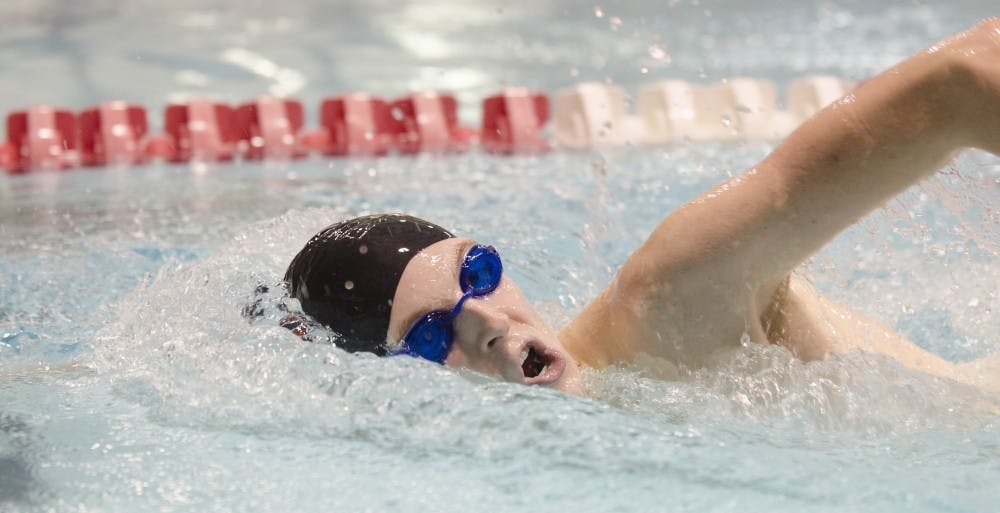 JD Middleton, a senior on the Ball State men's swimming and diving team, starting swimming at 9 years old. Middleton started swimming at the New Castle swim club in elementary school.&nbsp;Breanna Daugherty // DN File