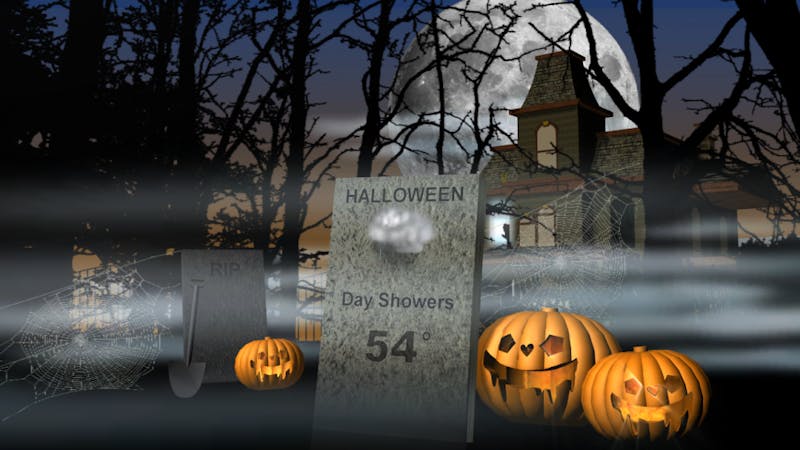 Rainy halloween ahead this week