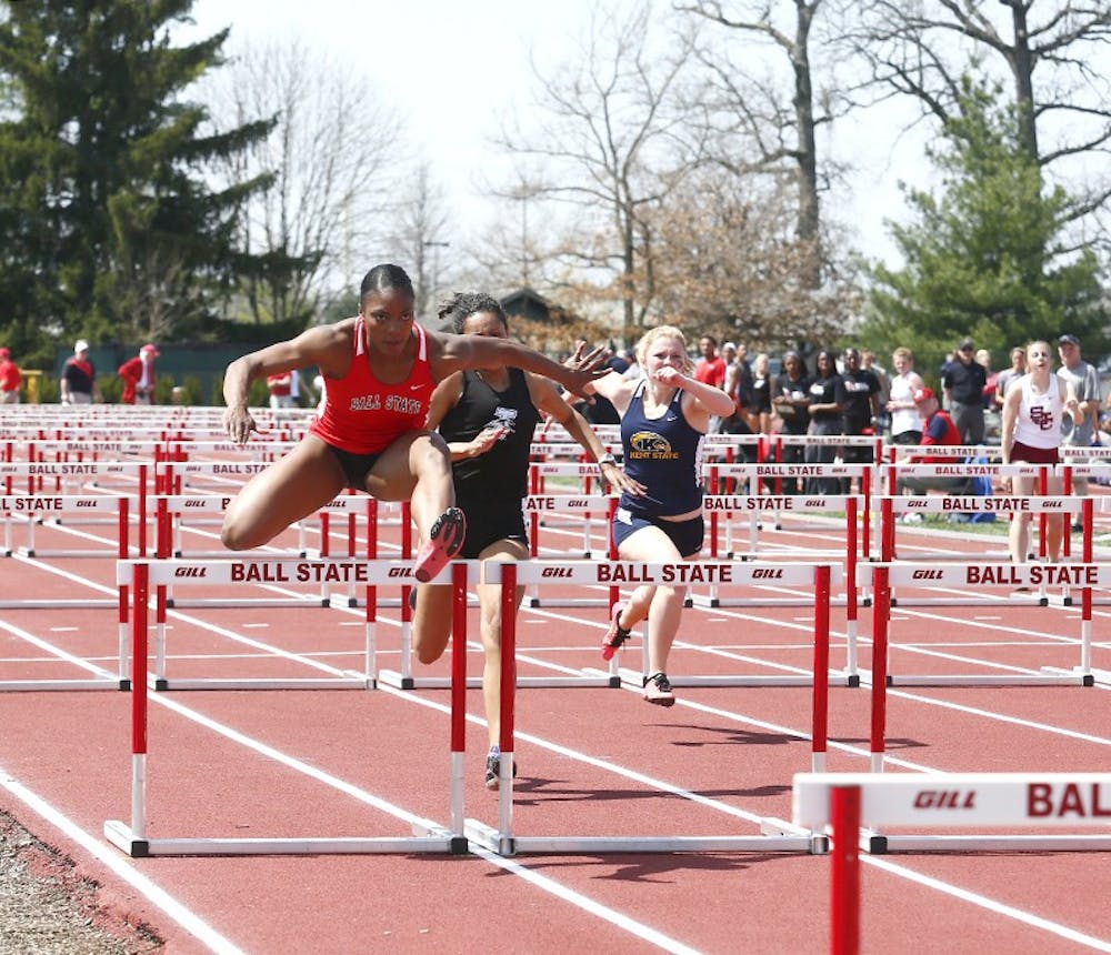<p>Rebecca Lomax hurt her knee in February 2014, which caused many people to believe she would not compete again. Lomax tore the anterior cruciate ligament and the lateral collateral ligament in her knee. <em>PHOTO PROVIDED BY BALL STATE PHOTO SERVICES</em></p>