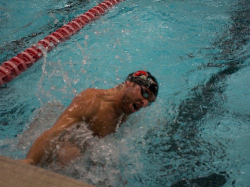 Ball State's mens swimming and diving team held their Annual Red/White meet on Oct. 14 in Lewellen Pool. The black team won. 