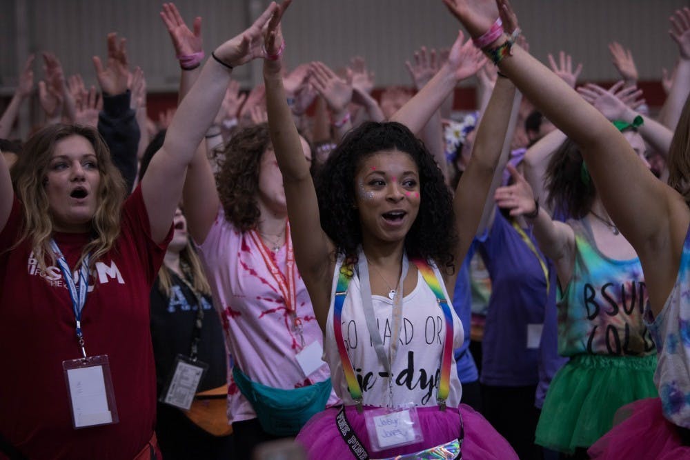 <p>Since 2003, students have been dancing the night away as part of Ball State University Dance Marathon (BSUDM). Students have raised more than $3.1 million for Riley Hospital throughout the years. <strong>Rebecca Slezak, DN</strong></p>