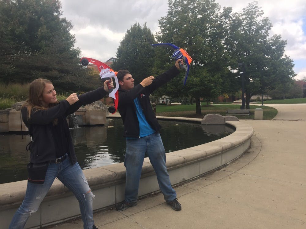 <p>The Urban Gaming League is the student organization that hosts campus-wide nerf gun wars, capture the flag games every Friday and the Human vs. Zombies each semester. The UGL meets on Sunday afternoons and hopes to reach more people on campus. <em>Samantha Kupiainen // DN</em></p>