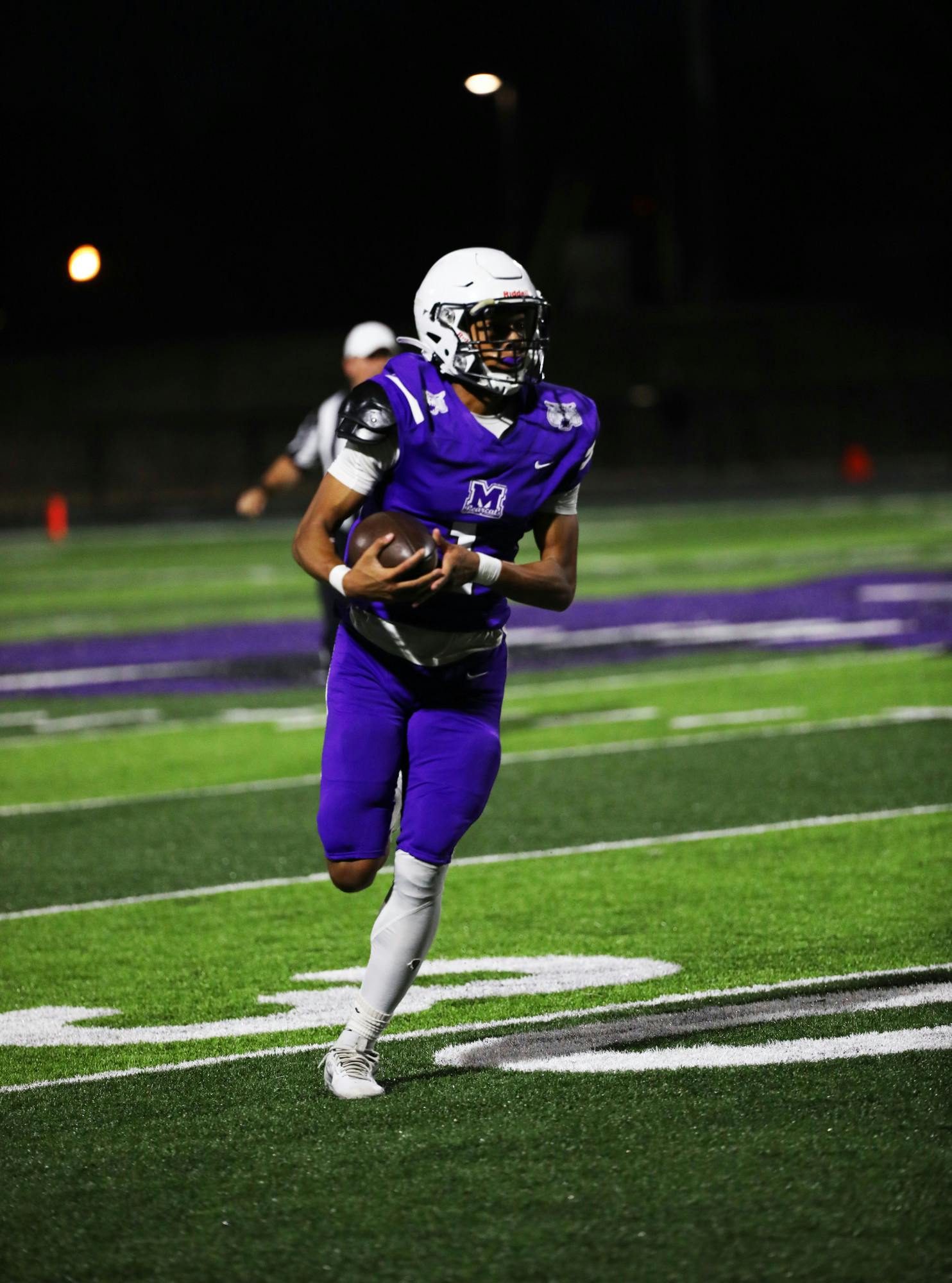 Muncie Central senior Leo Boyd runs the ball against Arsenal Tech Oct. 13 at Muncie Central High School. Mya Cataline, DN