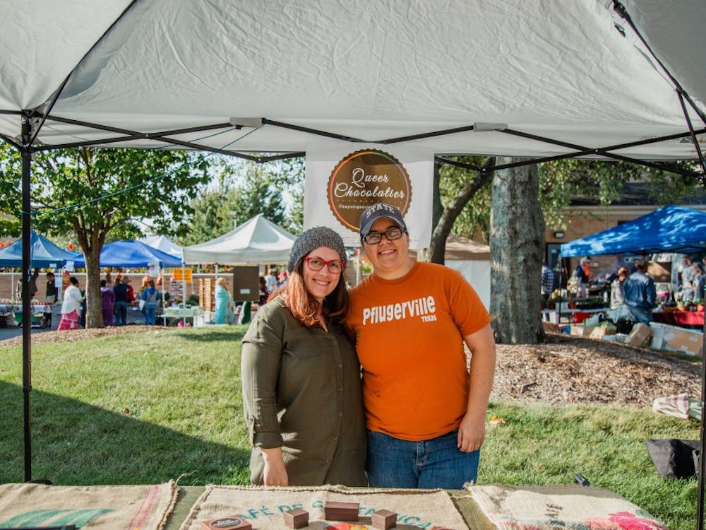 Cheri Ellefson, womens and genders studies instructor, and Morgan Roddy got married in 2015 and opened Queer Chocolatier in 2017. The business stands in solidarity with the queer and trans community. Reagan Allen, DN