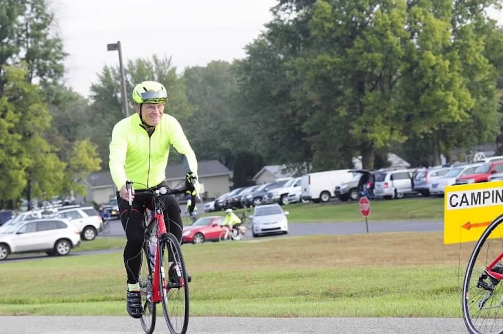 <p>Muncie Mayor Dennis Tyler said he tries to ride 100 miles a week on his bicycle. He spreads his love of cycling  to Muncie by creating is more bicycle-friendly; for example, the Cardinal Greenway and bike lanes.<i style="background-color: initial;">Dennis Tyler // Photo Provided</i></p>